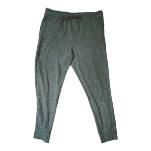 Men's Performance Joggers Premier Flex Drawstring Waist Cuffs On Legs Gray Sz L